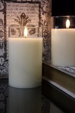   3.5x6" SIMPLY IVORY RADIANCE POURED CANDLE [478274]